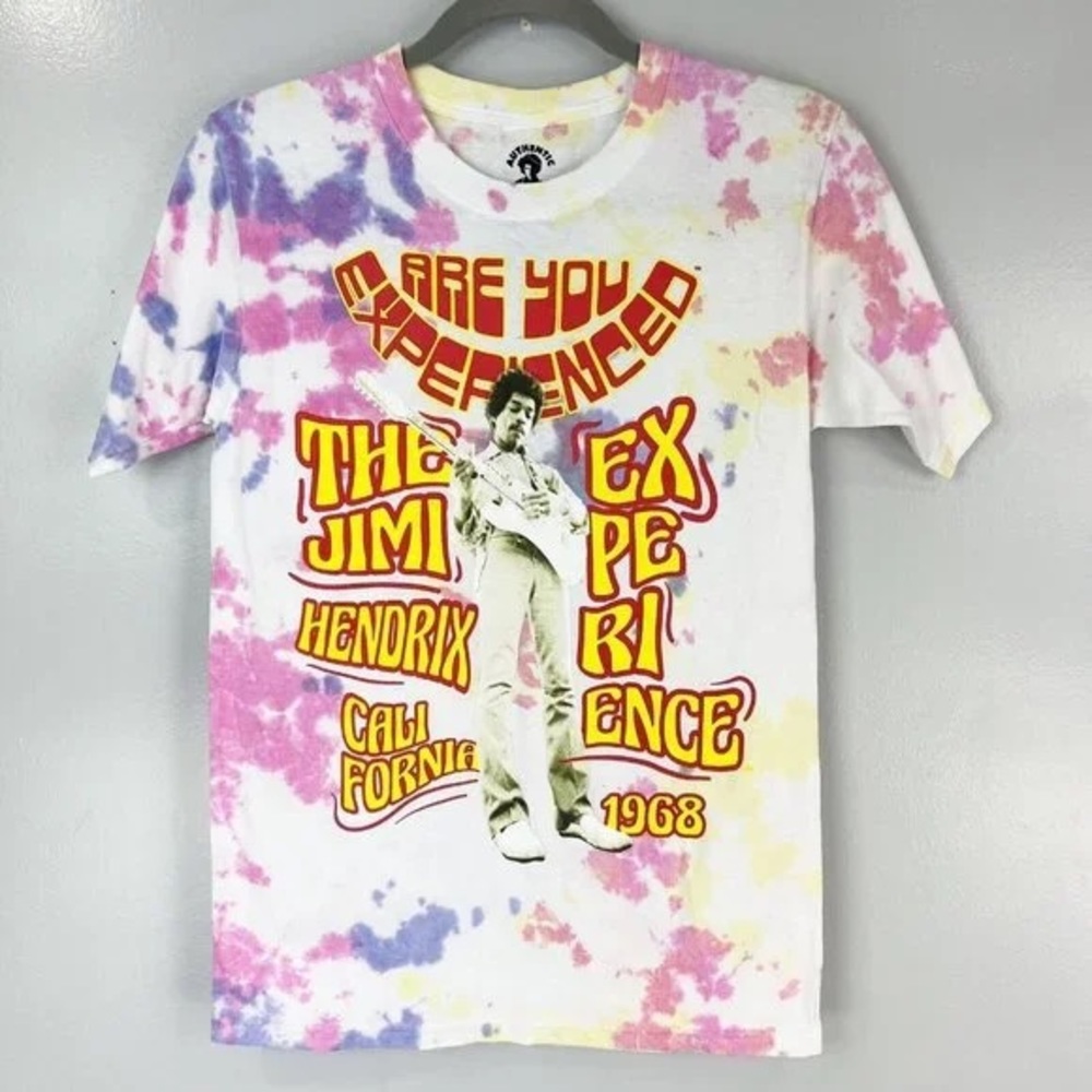 Jimi Hendrix Experience 1968 Women's Tie Dye Graphic Tee